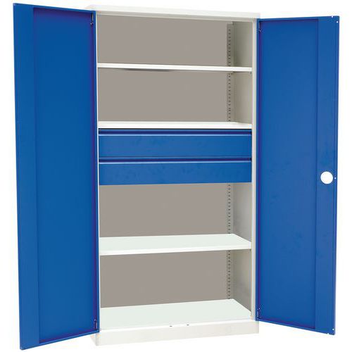 Armadio Magic 3 ripiani e 2 cassetti 155 mm-Manutan Expert,