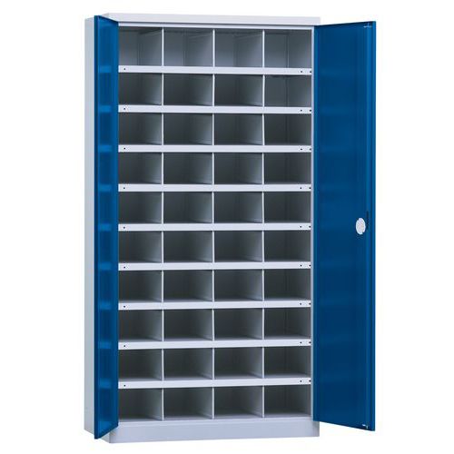 Armadio Per Officina Blu Hxp=1950X540Mm, 40 Scomparti,