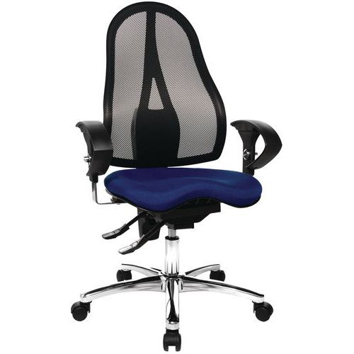 Sedia da ufficio Sitness ergonomica blu,