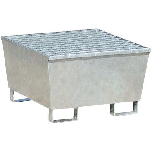 Vasca di ritenzione conica 1 fusto - Galvanizzata,