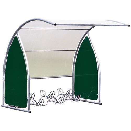 Pensilina Bici Iniziale Tout Bardage Co Mpris,