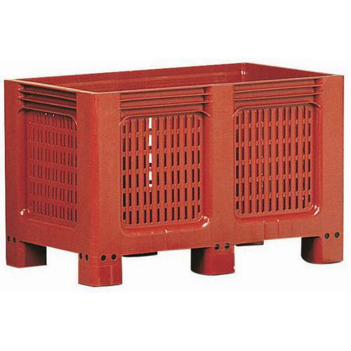 Cassa-pallet Geobox 543 l, fondo e pareti forati, 6 basi,
