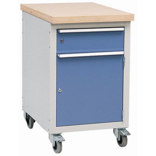 Carrello Officina Mobile 1 Cassetto + 1 Porta,