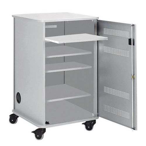 Mobile Multimediale con rotelle lxpxh 57x60x95h cm,