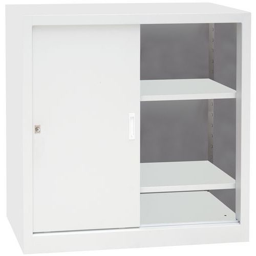 Armadio mono a porte scorrevoli xA1000xP450 mm grigio L1000,