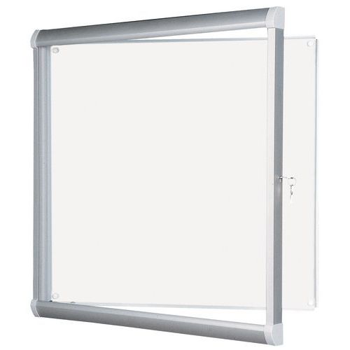 Bacheca interna in alluminio L 98 cm x A 92 cm, bianco,