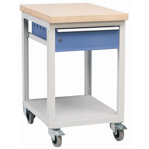 Carrello Officina Mobile 1 Ripiano+ 1 Cassetto,