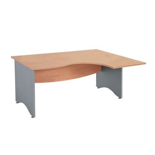 Scrivania Compatta L180 Estensione:SX Col.Rip.:Faggio,