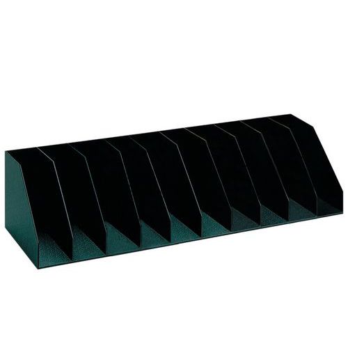 Casellario a 13 separatori fissi L = 115 cm - nero,