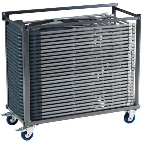 Carrello Con Sedie Pieghevoli H Tot:850 Colore:Anthraci,