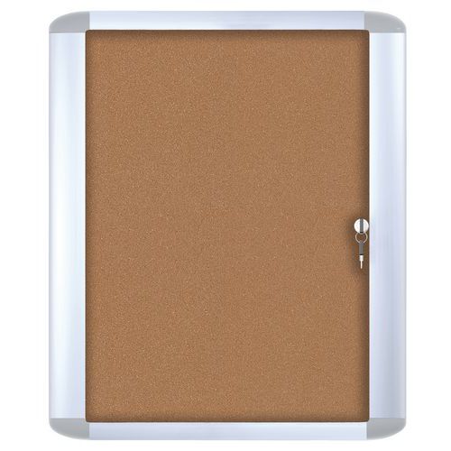 Bacheca per interni in alluminio 12F con fondo in sughero,