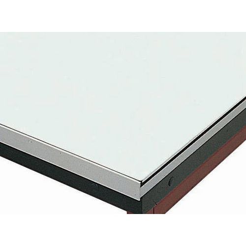 Banco da lavoro senza rubinetto semplice smaltato - dim 1500 x 600,