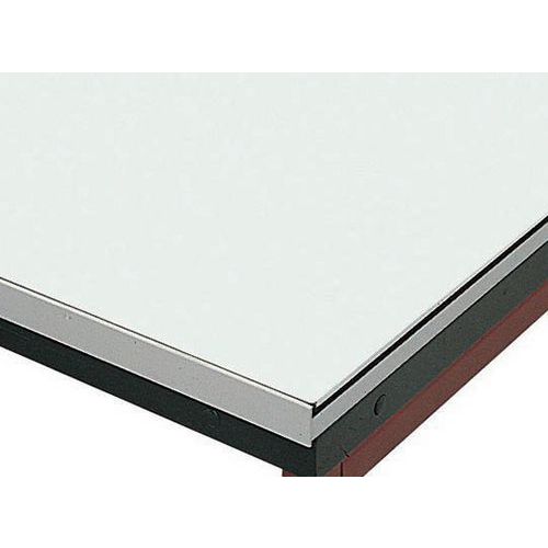 Banco da lavoro senza rubinetto semplice smaltato - dim 1200 x 600,