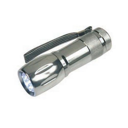 Torcia led in alluminio 9 led,