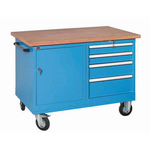 Banco da Lavoro 4 cassetti portata 450kg,