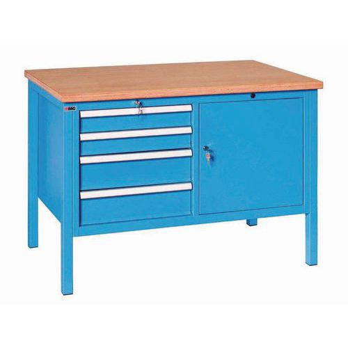 Banco da Lavoro 4 cassetti portata 1100kg,