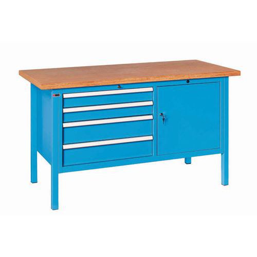 Banco da Lavoro 4 cassetti portata 1000kg,