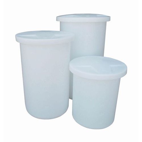 Cont. PE tappo vite 125 L H 700 x diam. sup.610 neutro,