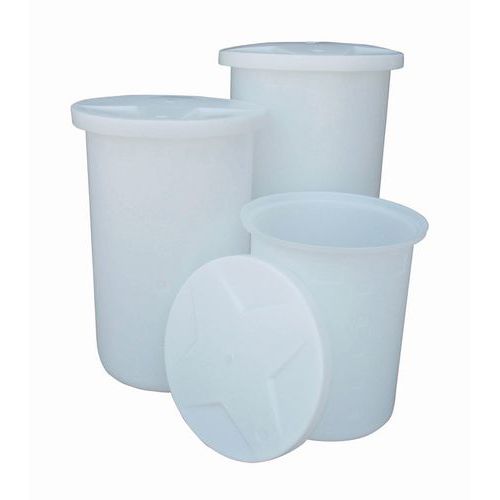 Cont. PE tappo vite 570L H 1120 x diam. sup. 930 neutro,