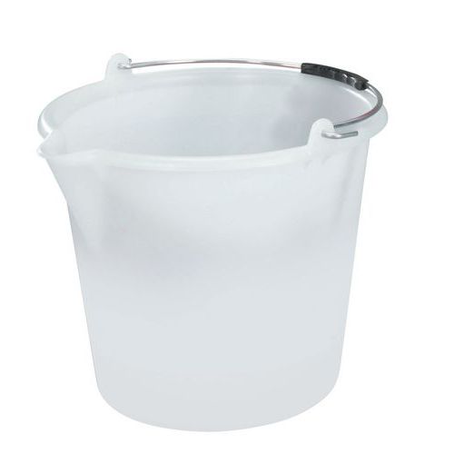 Secchio industriale PEld 12 l bianco,