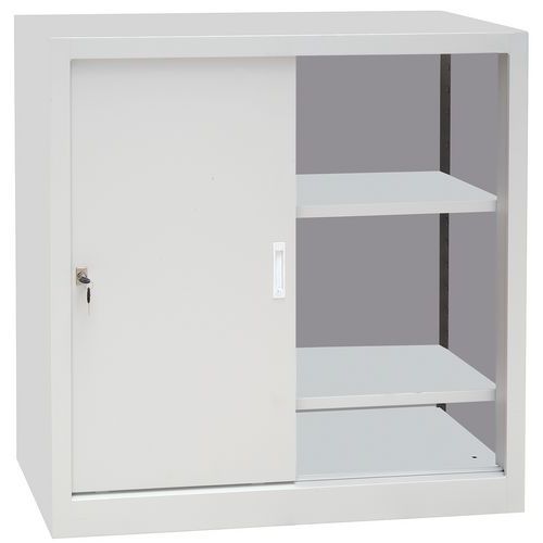 Armadio mono a porte scorrevoli xA1000xP650 mm grigio L1000,