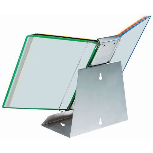 Leggio Sterifold inox + 10 tasche e perni in acciaio inox,