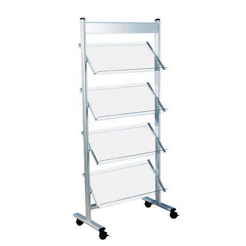 Espositore Mobile In Acciaio 71,5X30X162 cm 4,