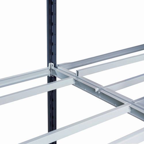 Lotto da 2 ripiani tubolari Combi-Fix 1250x600 mm,