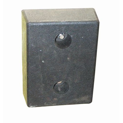 Arresto Per Banchina Con Piastrina Di Fissaggio 30 cm,