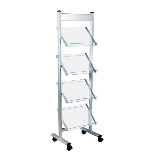 Espositore Mobile In Acciaio 8 51.5X30X162 cm 4,