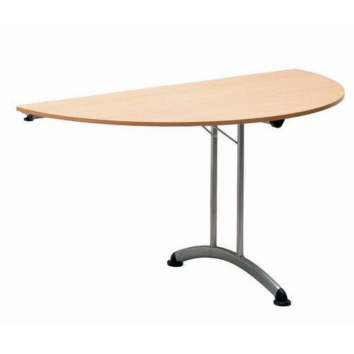 Tavolo A Semicerchio Pieghevole base Alluminio,