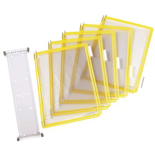 Supporto a parete Tarifold con 10 buste gialle,