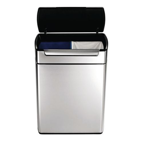 Touch-Bar Bin rettangolare 2x24 litri, Simplehuman,
