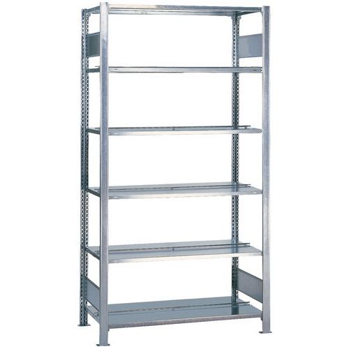 Scaffalatura elemento di partenza 1 lato Aristo-Clip 2300x300x750 zincata,