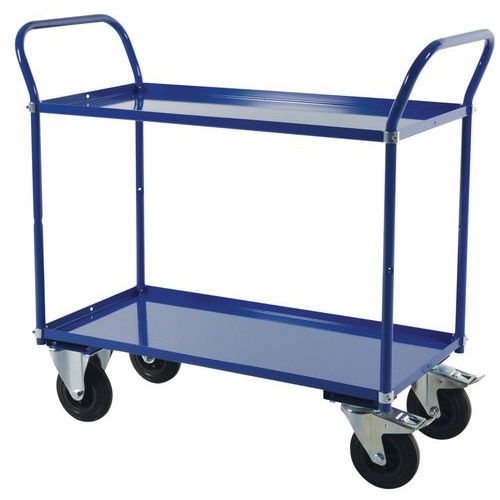 Carrello 2 Ripiani Portata=400Kg 1080X450X980 mm,