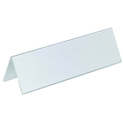 Cavalletto porta-nome da tavolo in PVC 61x210 mm,