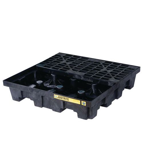 Pallet Di Ritenzione In Pe Ric 4 Fusti,