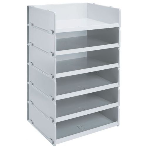 Lotto di 6 classificatori Colore: grigio,