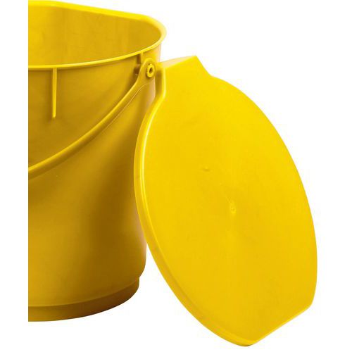 Coperchio Per Secchio In Polipropilene giallo ,