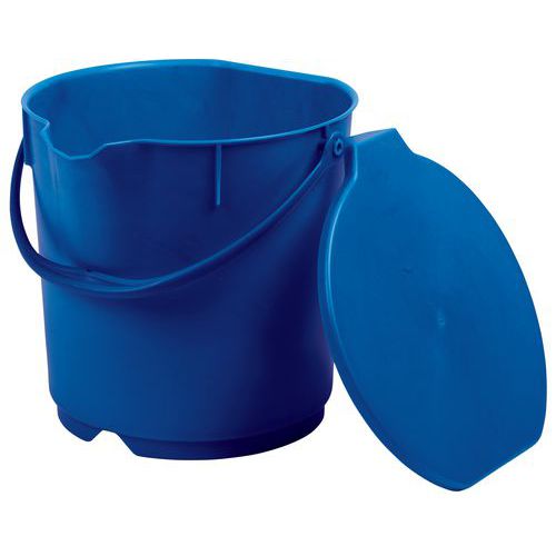Secchio In Polipropilene, Capacità 15 L blu,