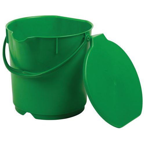Secchio In Polipropilene, Capacità 15 L verde,