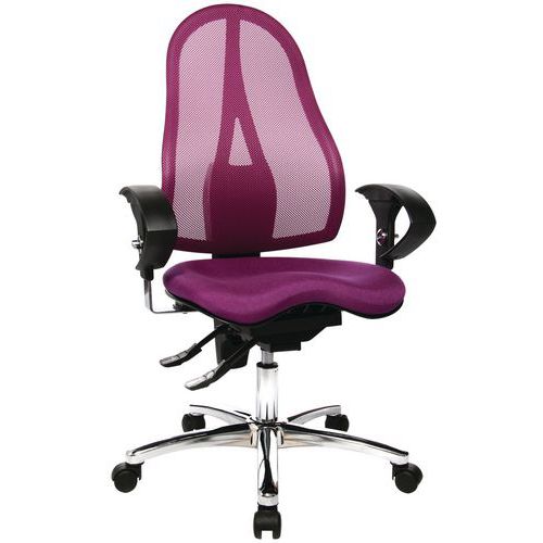 Sedia da ufficio Sitness ergonomica viola,