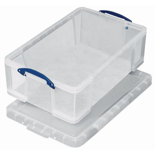 Contenitore portaoggetti in plastica + coperchio 1,6 l trasparente,