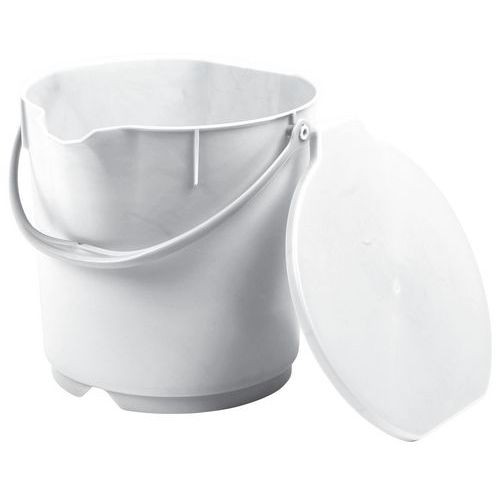 Secchio In Polipropilene, Capacità 15 L bianco,