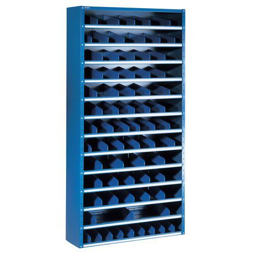 Armadio a scomparti blu Prof.: 20 cm H: 198 cm,