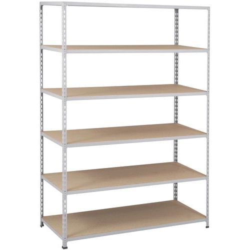 Scaffalatura Rapid 1980x1525x455-6 ripiani truciol RAL7032,