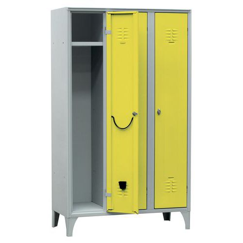 Spogliatoio trad. 3 colonne105X35X180giallo,