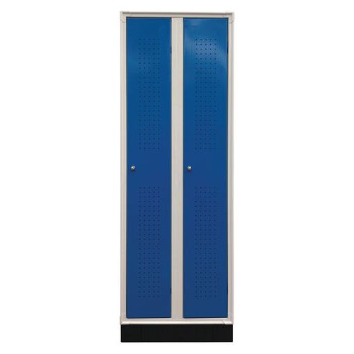 Spogl. Zoccolino plast. 2 col.80x50x180blu,