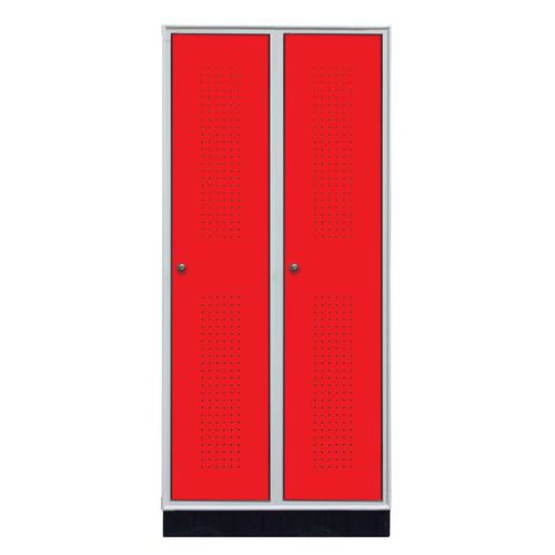 Spogl. Zoccolino plast. 2 col.80x50x180rosso,