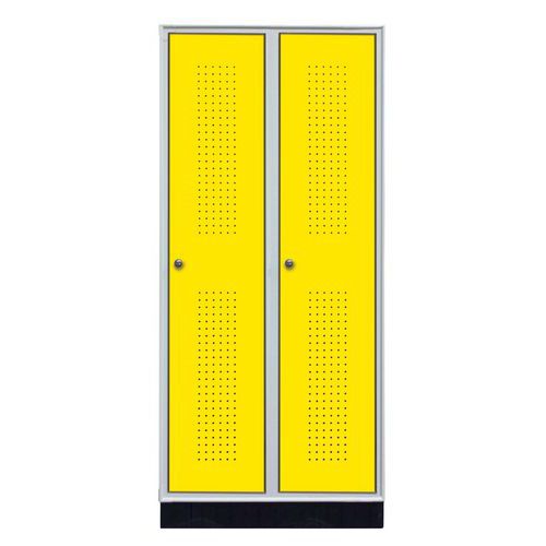 Spogl. Zoccolino plast. 2 col.80x50x180giallo,